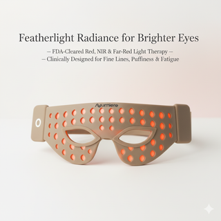 Numiere Feather red and near-infrared LED eye mask near the brow area