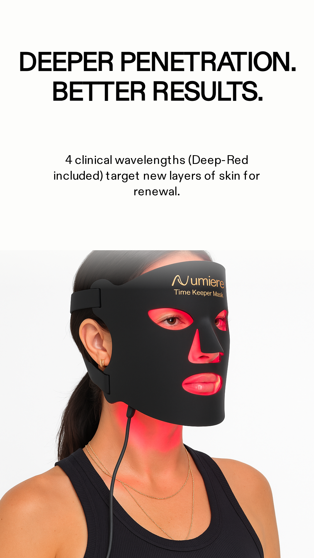 Time Keeper LED Face Mask | Wrinkle-Reducing Light Therapy Time Keeper LED Face Mask | Wrinkle-Reducing Light Therapy