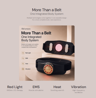 Numiere Body Keeper X wearable body-care system with red light, EMS, heat and vibration